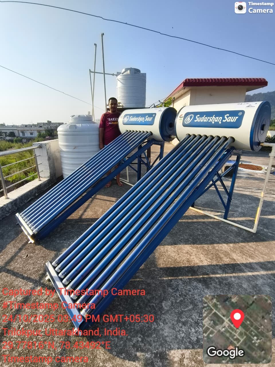 Rooftop solar installation
